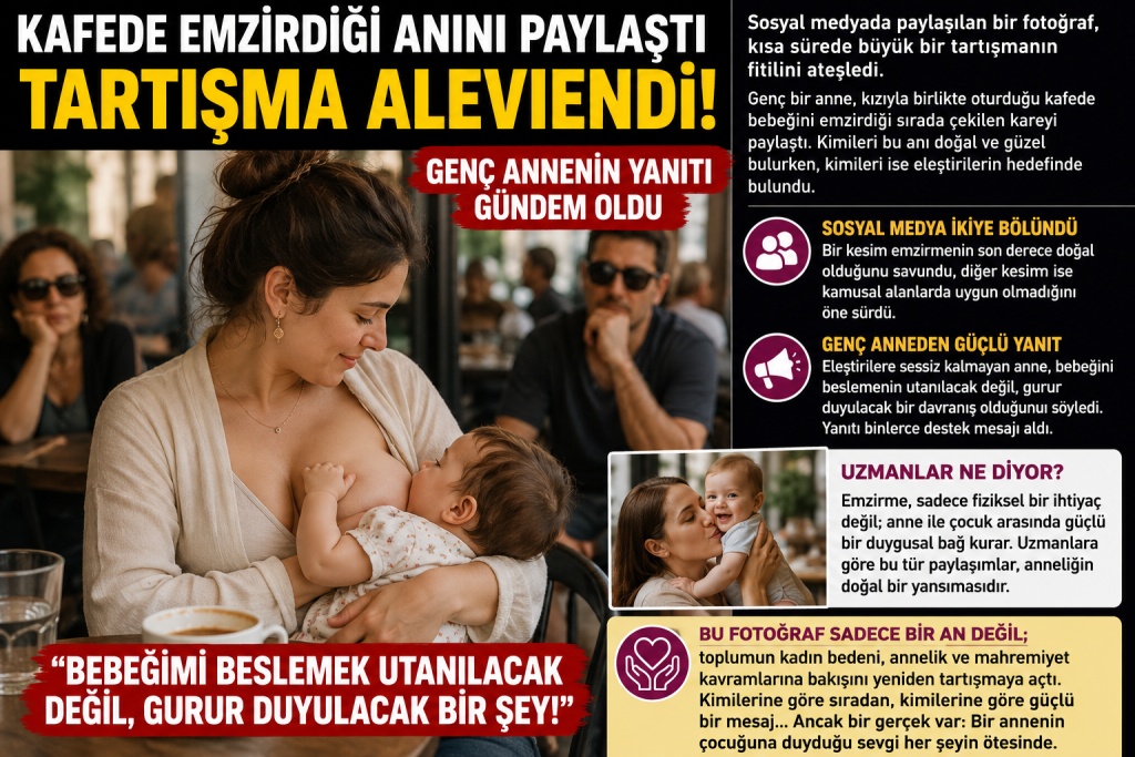 Emzirme Fotoğrafına Gelen Eleştirilere Sert ve Net Cevap