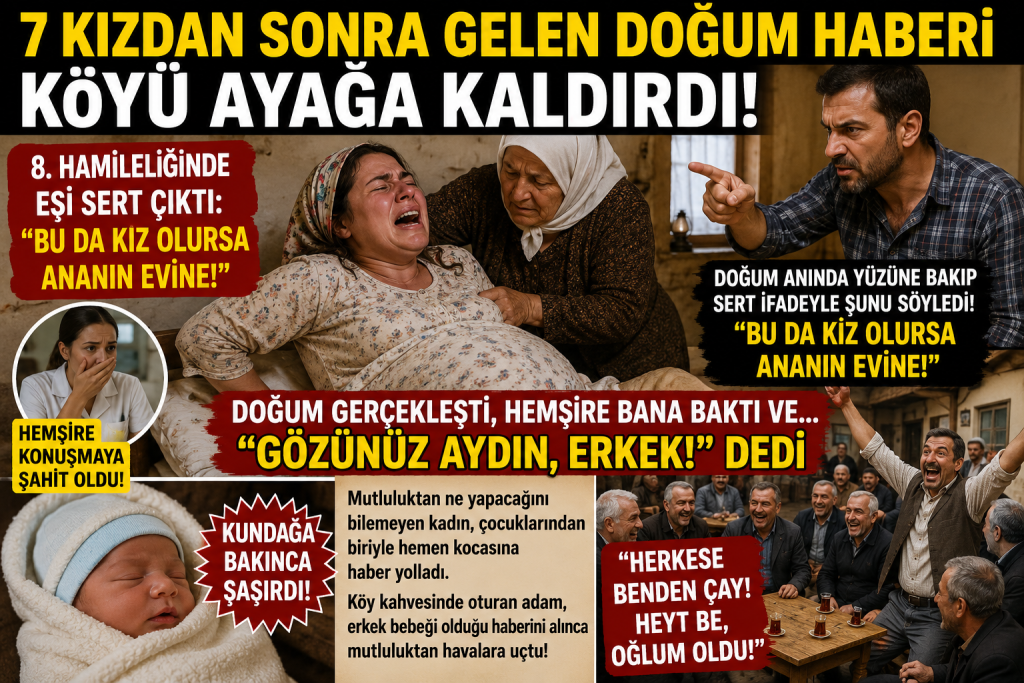 7 Kızdan Sonra Gelen Doğum Haberi Köyü Ayağa Kaldırdı