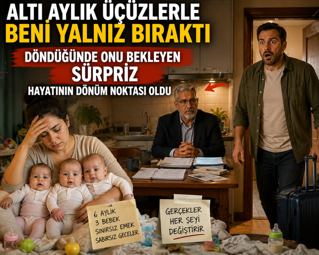 Altı Aylık Üçüzlerle Beni Yalnız Bıraktı, Döndüğünde Onu Bekleyen Sürpriz Hayatının Dönüm Noktası Oldu