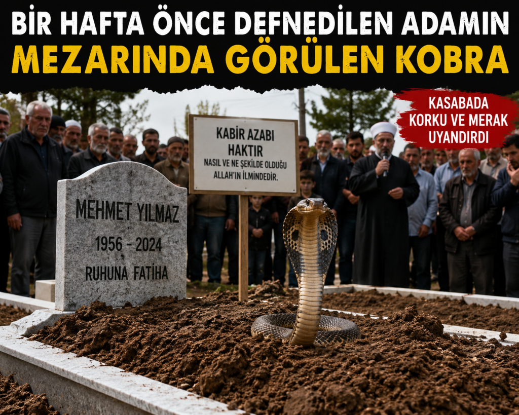 Bir Hafta Önce Defnedilen Adamın Mezarında Görülen Kobra