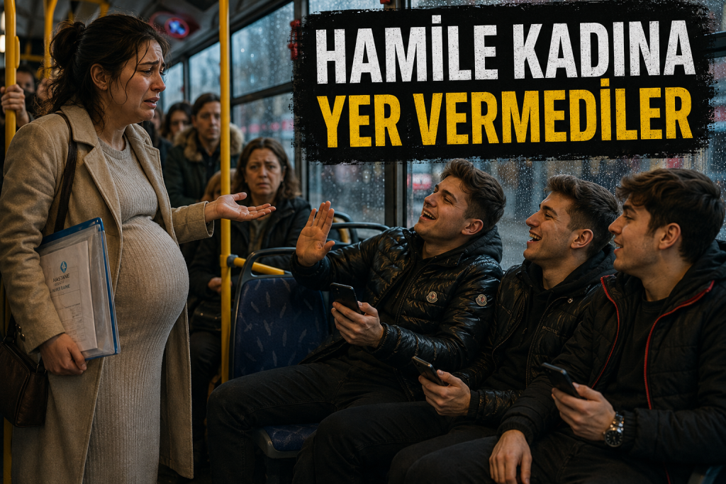 Hamile Kadına Yer Vermediler