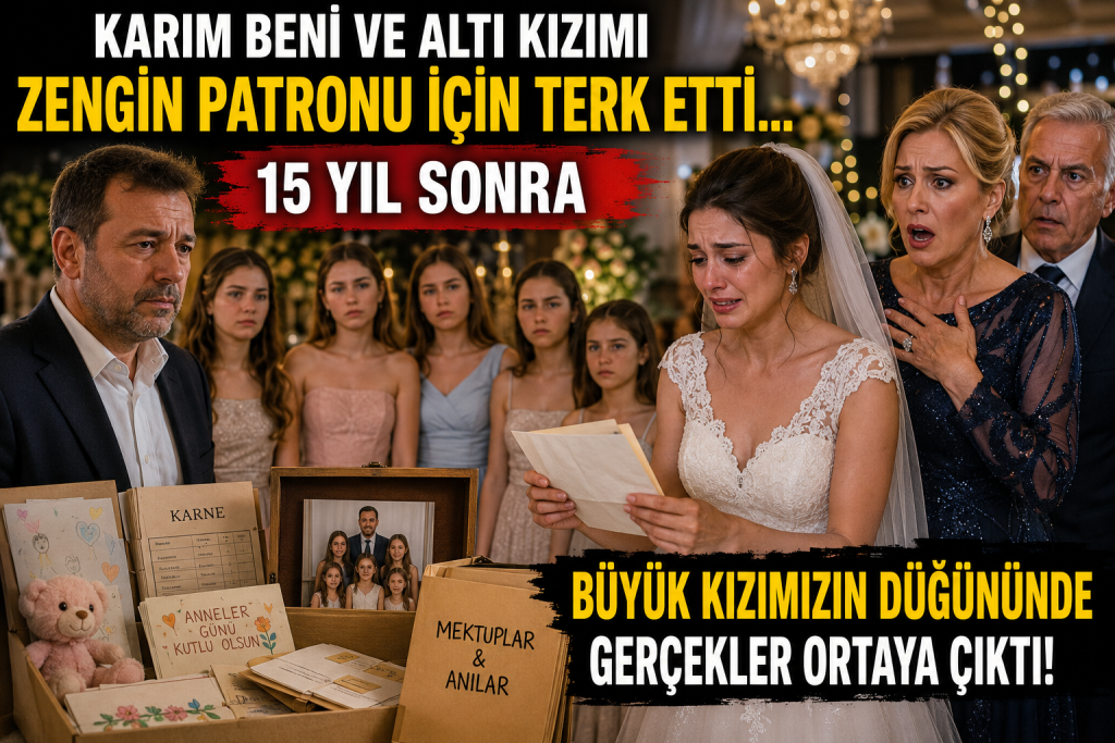Karım Beni ve Altı Kızımı Zengin Patronu İçin Terk Etti… 15 Yıl Sonra Büyük Kızımızın Düğününde Gerçekler Ortaya Çıktı